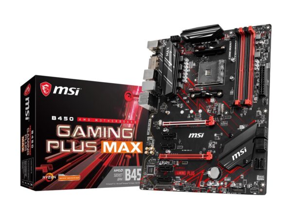 MSI B450 GAMING PLUS MAX AM4 AMD B450 SATA 6Gb/s ATX AMD Motherboard