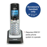 VTech DS6101 Accessory Cordless Handset, Silver/Black | Requires a DS6151 Series Phone System to Operate - Image 3