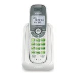 VTech CS6114 DECT 6.0 Cordless Phone with Caller ID/Call Waiting, White/Grey with 1 Handset, 3.50 x 3.50 x 7.00 Inches