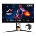 ASUS ROG Swift 360Hz PG259QNR 24.5” HDR Gaming Monitor, 1080P Full HD, Fast IPS, 1ms, G-SYNC, ULMB, NVIDIA Reflex Latency Analyzer, HDMI DisplayPort USB, Desk Mount Kit, VESA Wall Mountable, HDR10