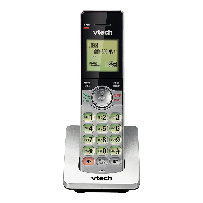 81gJRHM9DtL._AC_SL1500_540x VTech CS6909 Accessory Cordless Handset for VTech 6919-x or 6929-x Series Cordless Phone Systems, Silver/Black - Image 1