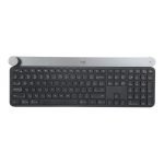 Logitech Craft Advanced Wireless Keyboard with Creative Input Dial and Backlit Keys, Dark grey and aluminum