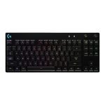Logitech G PRO Mechanical Gaming Keyboard, Ultra Portable Tenkeyless Design, Detachable Micro USB Cable, 16.8 Million Color LIGHTSYNC RGB Backlit Keys