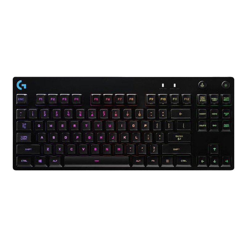 Logitech G PRO Mechanical Gaming Keyboard, Ultra Portable Tenkeyless Design, Detachable Micro USB Cable, 16.8 Million Color LIGHTSYNC RGB Backlit Keys Logitech G PRO Mechanical Gaming Keyboard, Ultra Portable Tenkeyless Design, Detachable Micro USB Cable, 16.8 Million Color LIGHTSYNC RGB Backlit Keys
