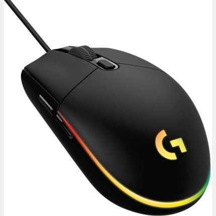 Logitech G203 Wired Gaming Mouse, 8,000 DPI, Rainbow Optical Effect LIGHTSYNC RGB, 6 Programmable Buttons, On-Board Memory, Screen Mapping, PC/Mac Computer and Laptop Compatible...