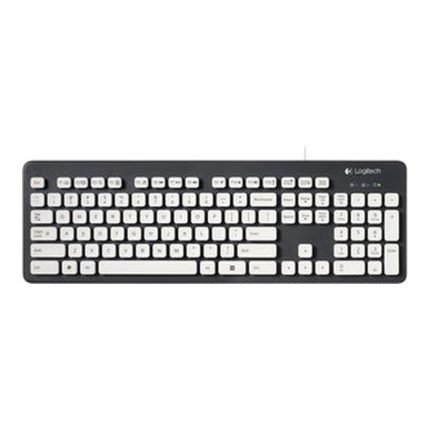 Logitech K310 920-004033 Wired Washable Keyboard - Black/White