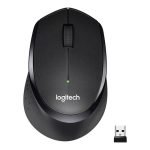 Logitech M330 Silent Plus Wireless Large Mouse (Black)