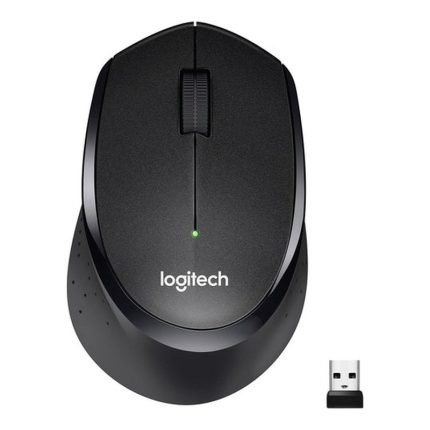 Logitech M330 Silent Plus Wireless Large Mouse (Black)