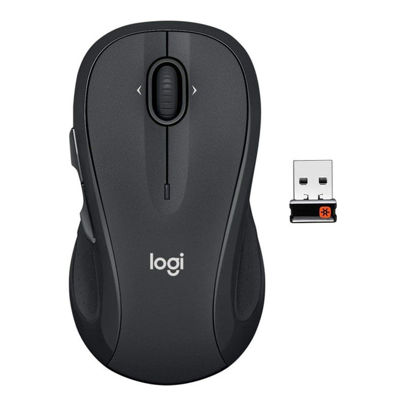 Logitech M510 Wireless Computer Mouse for PC with USB Unifying Receiver - Graphite Logitech M510 Wireless Computer Mouse for PC with USB Unifying Receiver - Graphite
