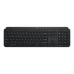Logitech MX Keys Advanced Wireless Illuminated Keyboard, Backlighting, Bluetooth, USB-C, Apple macOS, Microsoft Windows, Linux, iOS, Android, Metal Build - Black