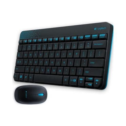 Logitech RF Wireless Combo MK240 12 Function Keys 2.4GHz 1000DPI Both Hands Spill-resitant Keyboard and Mouse-Black/White