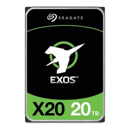 Seagate Exos X20 ST20000NM007D 20TB 7200 RPM 256MB Cache SATA 6.0Gb/s 3.5" Internal Hard Drive